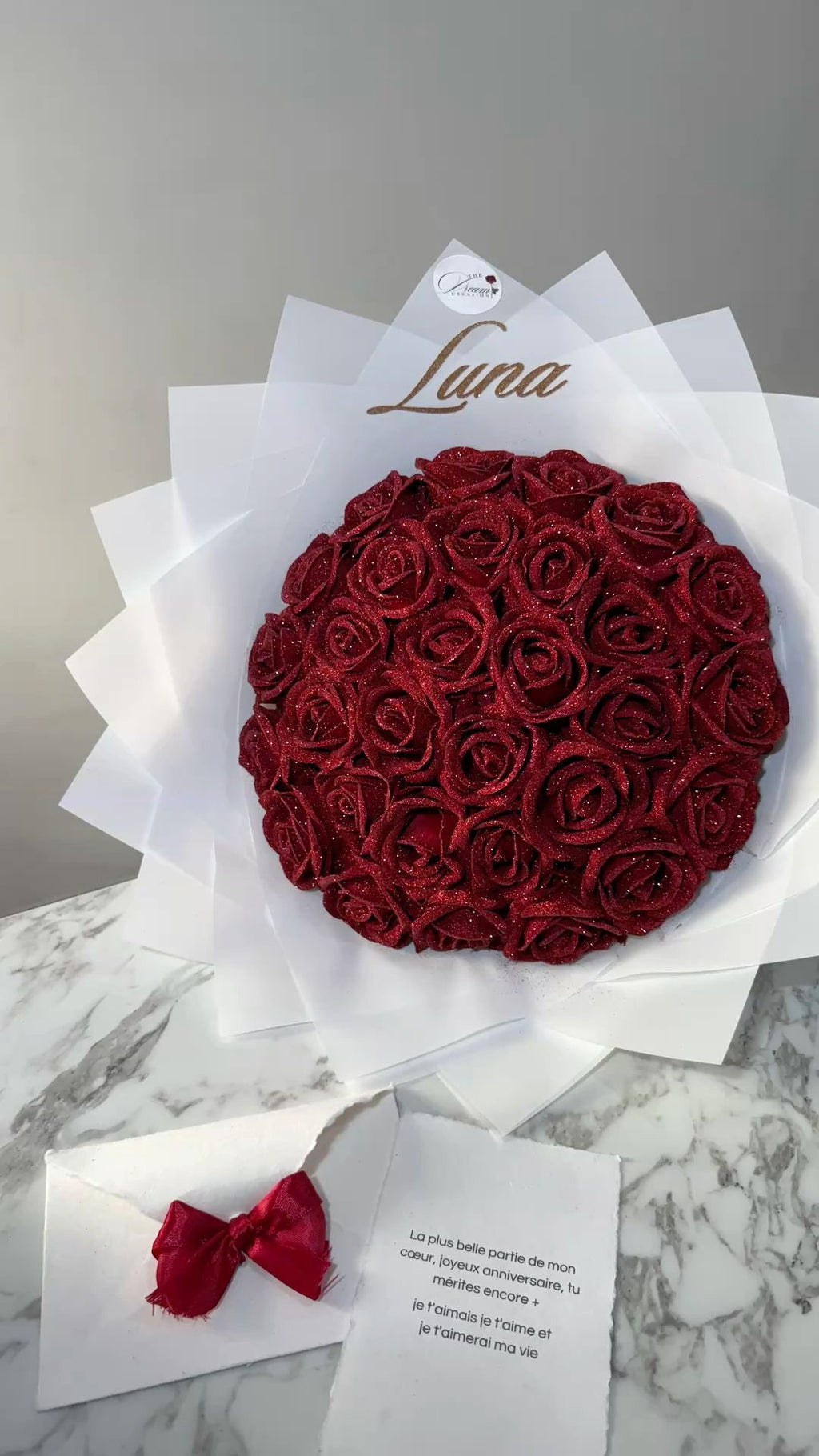 GLITTER ROSE BOUQUET